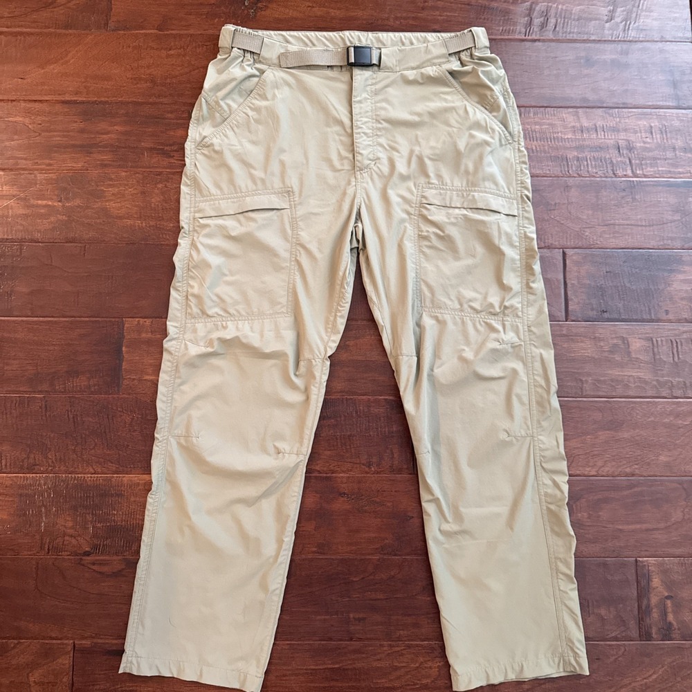 Free Soldier Outdoor Tactical Pants Men's Size 36/30 Tan Water Repel Web Belt